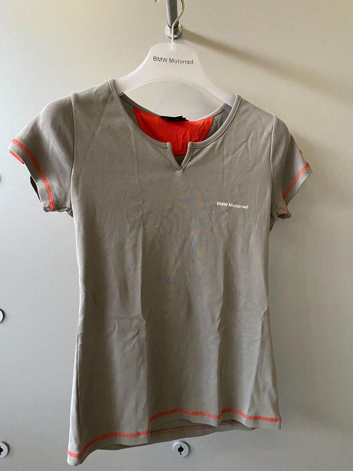 bmw t-shirt grigia - rossa donna originale bmw tg l cod. 76627725983 - foto 1