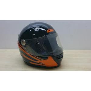 Casco integrale da moto  r2r ktm nero arancione helmets tg. m *10