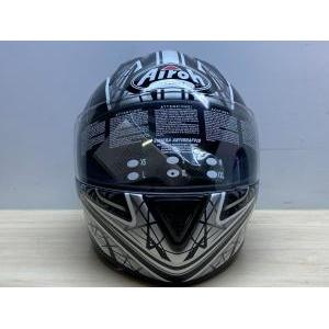 Casco integrale aerografato da moto airoh bianco nero grigio tg. xl *16