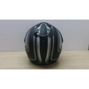 Casco integrale da moto motard airoh helmet round nero grigio lucido tg. s *52