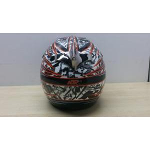 Casco moto cross enduro  racing pro helmet 08 nero arancio lucido tg xs 100