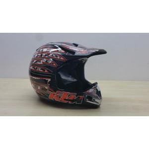 Casco da moto cross enduro hjc  racing pro helmet nero arancio tg. xs 140