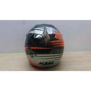 Casco da moto enduro cross hjc  power pro helmet nero arancione tg. xs 141