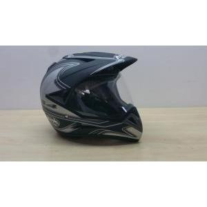 Casco moto enduro motard  s4 round helmet nero opaco tg. xl *152