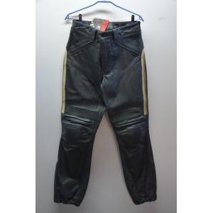 Pantaloni in pelle da moto  performance old times nero crema oro tg 54 8