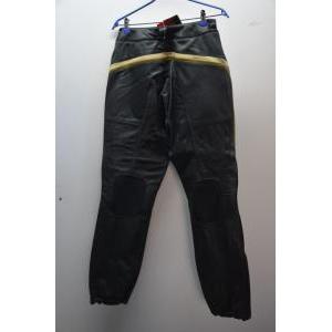 Pantaloni in pelle da moto  performance old times nero crema oro tg 54 8