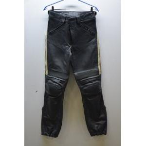 Pantalone in pelle da moto old time  performance nero panna oro tg 50  10