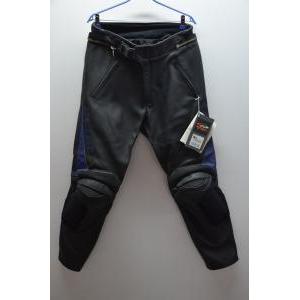 Pantaloni in pelle da moto  sportech nero blu tg. 54 15