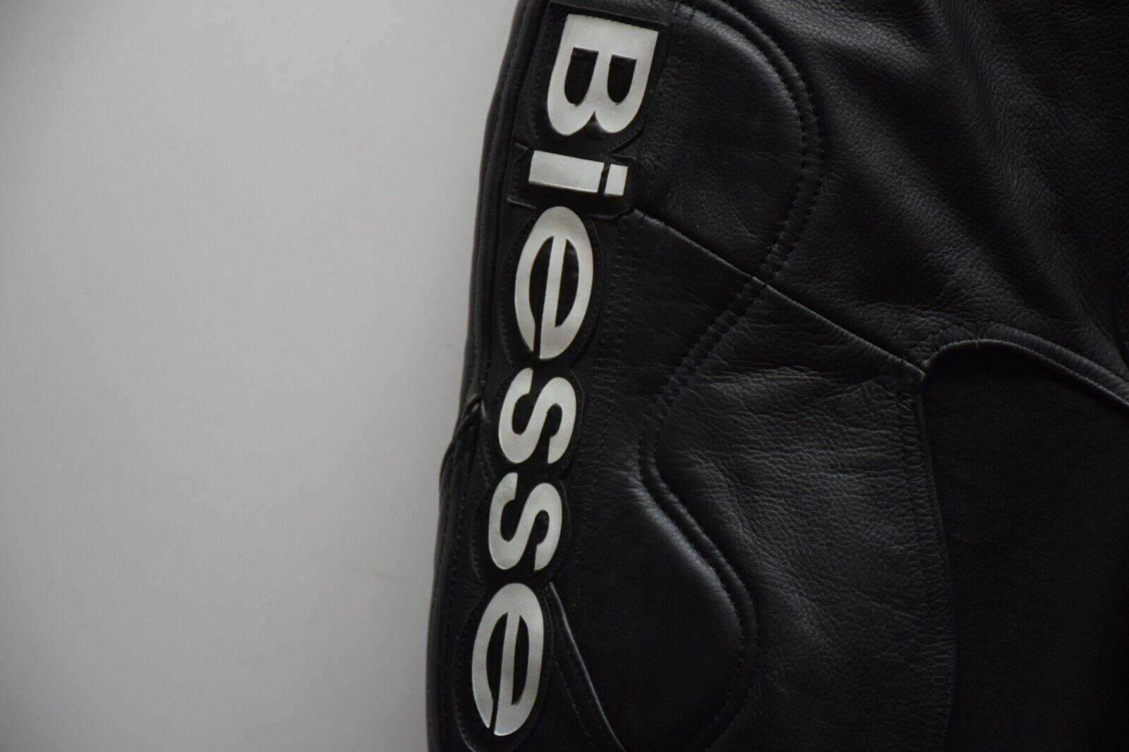  pantaloni in pelle da moto biesse racing nero tg. 52 21 - foto 6