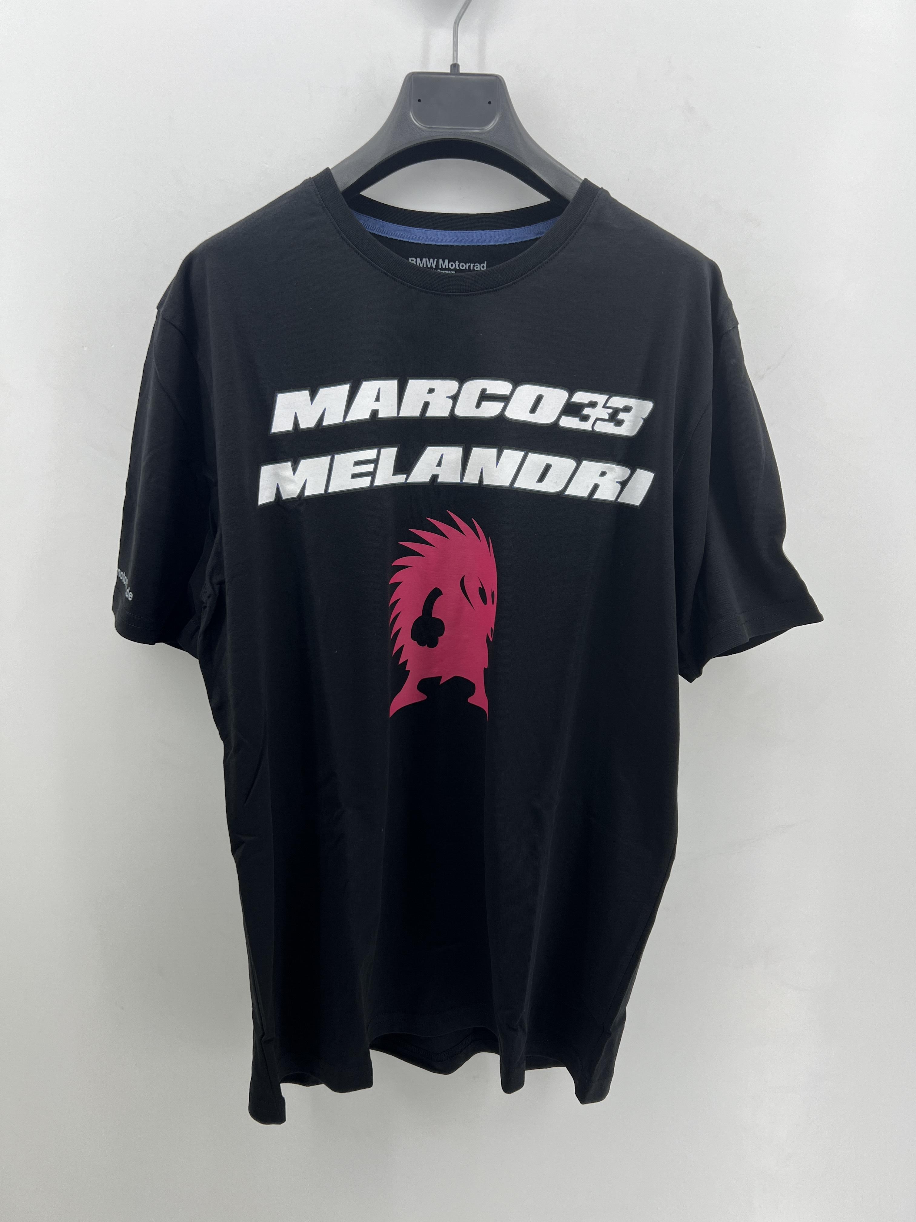 bmw t-shirt nera originale bmw marco melandri - foto 1