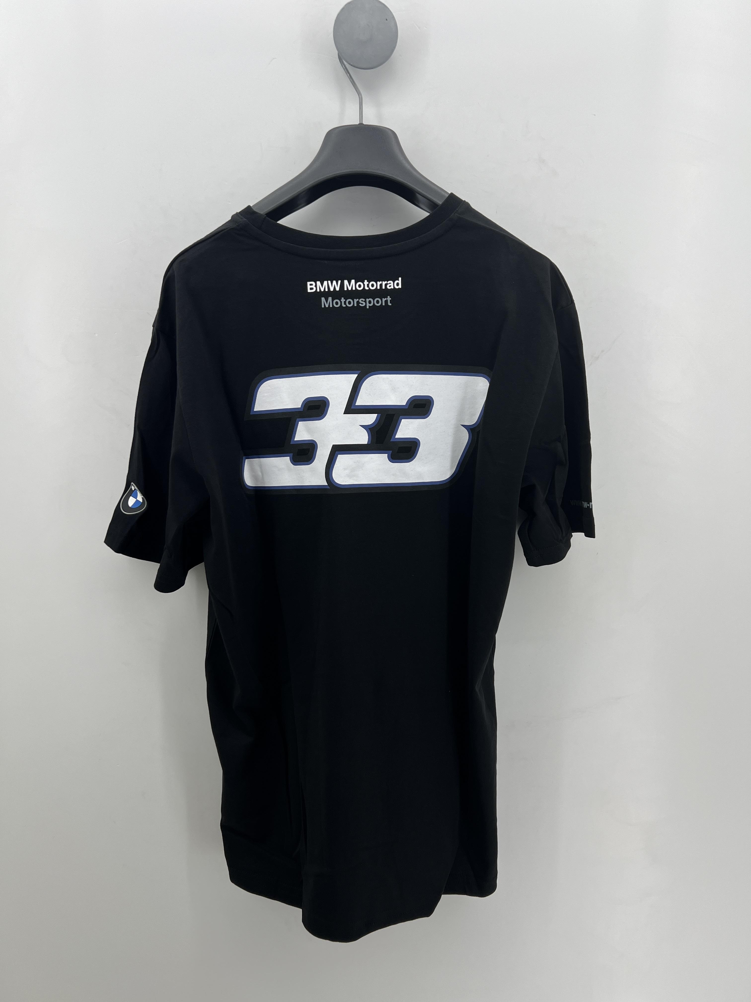 bmw t-shirt nera originale bmw marco melandri - foto 2